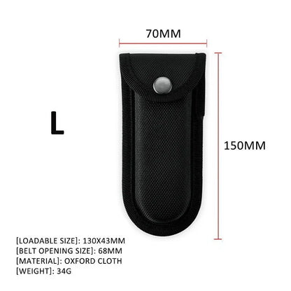Universal Folding Knife & Flashlight Sheath – Belt Loop Holder Case for Camping, Hiking & Outdoor Gear Storage