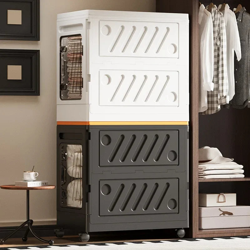 Multi-Functional Storage Box - Removable Flip Lid Organizer for Clothes, Toys & Bedroom Essentials
