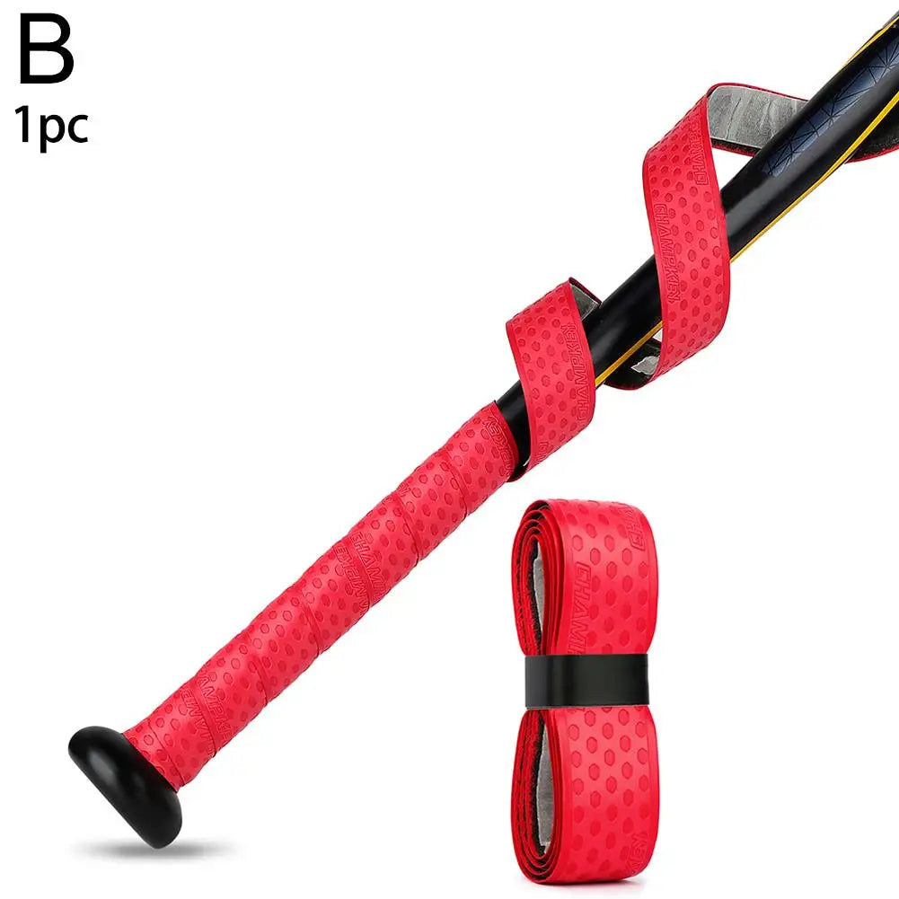 PU Baseball Bat Grip Tape – Multicolor Shock Absorption, Anti-Slip for Baseball, Softball, Cricket, and Hockey Bats
