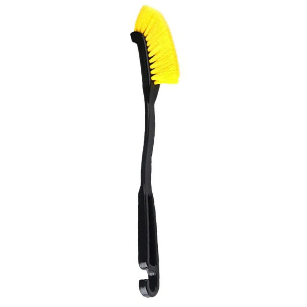 Car Wheel & Tire Rim Brush — Curved, Flexible Deep Cleaning Tool for Truck and Car Wheel Hubs