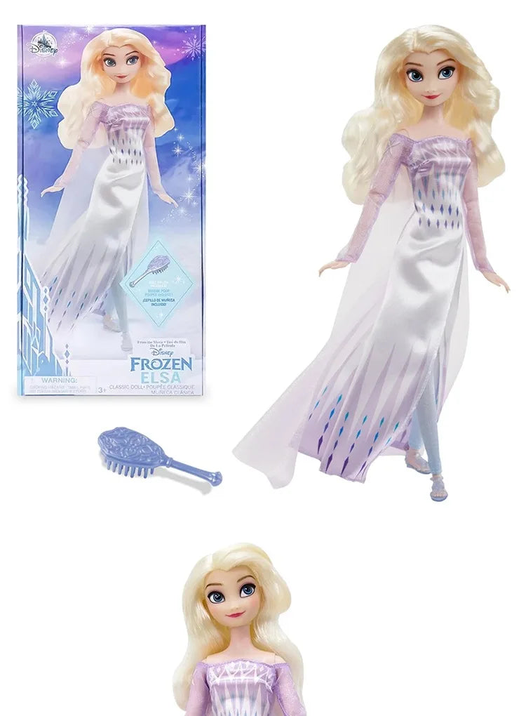 Disney Princess Frozen Elsa & Anna Classic Dolls – Anime Action Dress-Up Toy for Girls’ Gift