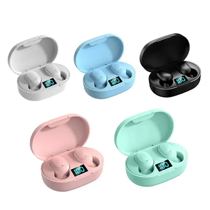 E6S Wireless Bluetooth Earbuds with Noise Cancellation, Waterproof Stereo Sound & LED Charging Case