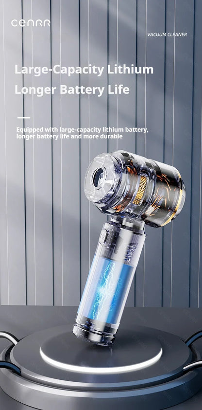 CENRR 998000PA Wireless Car Vacuum Cleaner – Powerful Portable Handheld Auto Cleaning Tool & Car Accessory
