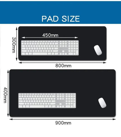 Gray Texture XXL Gaming Mouse Pad – Large 90x40cm Rubber Anti-Slip Desk Mat for Computer Office and Gaming