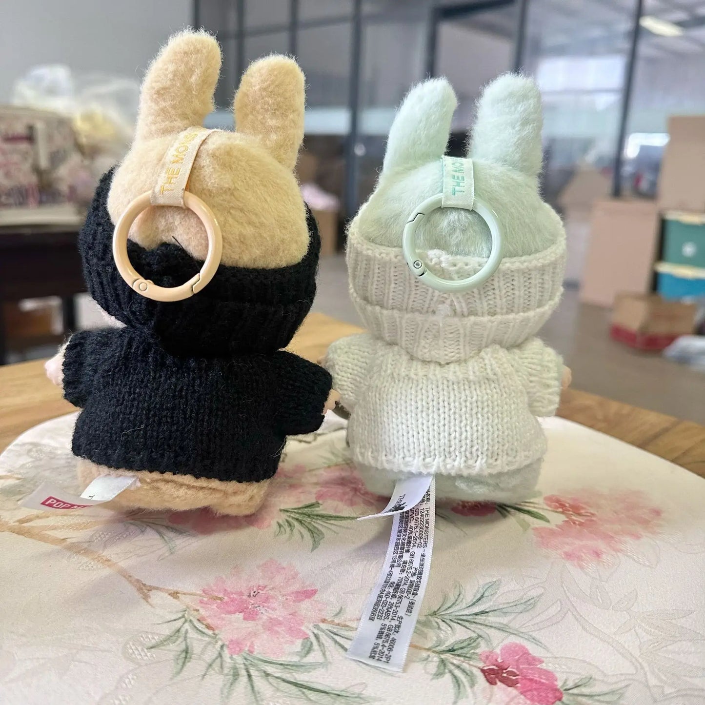 17cm Labubu Doll Clothes — Monster Outfit with Hat, Love Sweater & Casual Shoes for Sitting Party Accessories