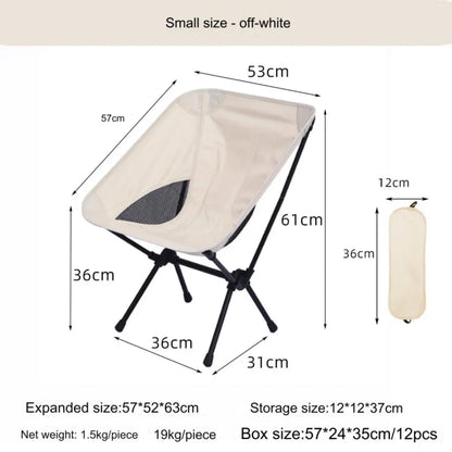 Outdoor Portable Folding Chair - Camping, Fishing, and Leisure Beach Seat for Home, BBQ, Garden, and Picnic