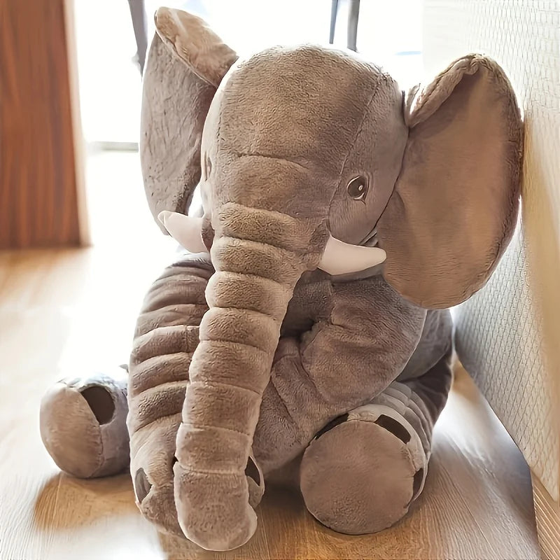 40cm Soft Elephant Plush Toy – Cute Baby Elephant Sleeping Pillow, Stuffed Animal for Kids, Birthday Gift & Room Decor