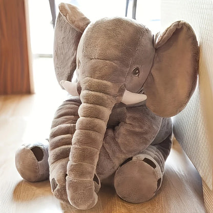 40cm Soft Elephant Plush Toy – Cute Baby Elephant Sleeping Pillow, Stuffed Animal for Kids, Birthday Gift & Room Decor