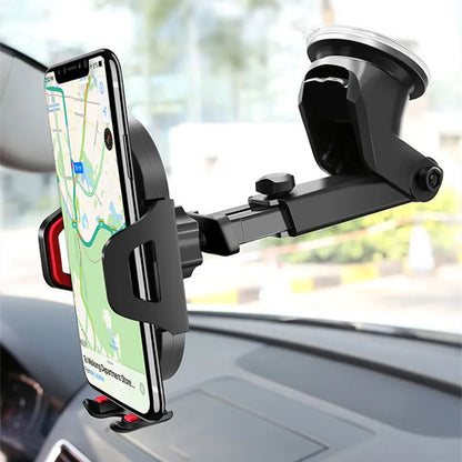 Sucker Car Phone Holder Mount – GPS & Mobile Cell Support for iPhone 13/12/11 Pro Max, X, 7/8, Xiaomi, Huawei, Samsung