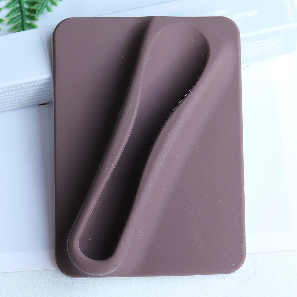 Silicone Lipstick Clip & Card Holder for Phone Case – Anti-Fall Lip Gloss Holder with Kickstand, Liquid Silicone Mobile Case