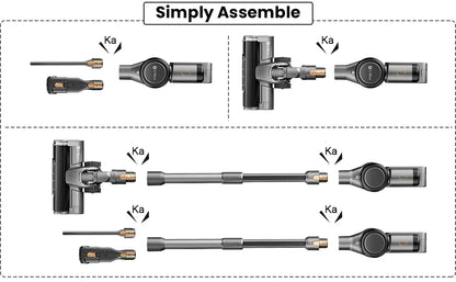 INSE S9 Stick Cordless Vacuum Cleaner - 400W, 30KPa Suction, Up to 55 Mins Runtime, 9-in-1 for Hardwood, Pet Hair, Home and Car