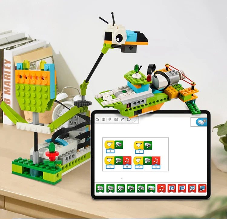 NEW WeDo 2.0 Core Set Robotics STEAM Kit – Compatible with 45300 We-Do Building Blocks, DIY Educational Toy for Christmas