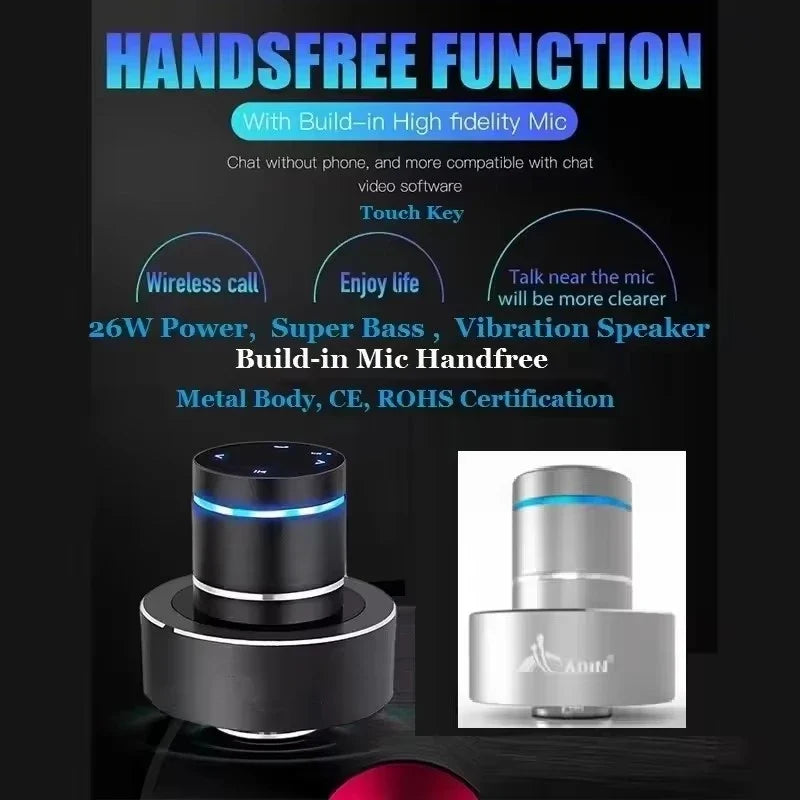 Adin 26W Vibro Bluetooth Speaker - Portable Wireless Vibration Resonance Subwoofer
