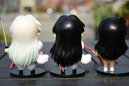 New Inuyasha Anime Figure Set – Higurashi, Kagome, Miroku & Sesshoumaru Q-Version PVC Action Dolls, Toys & Gifts for Kids
