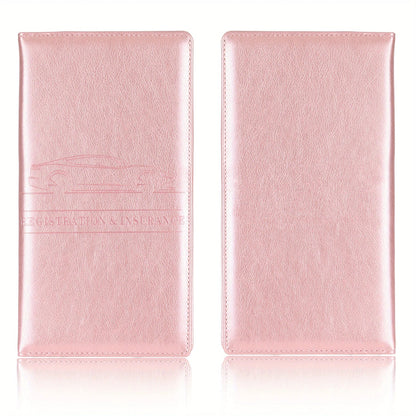 Men's Card Holder, Car Registration Vehicle License Insurance Card Holder Wallet