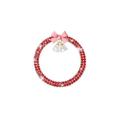 Rhinestone Bow Car Start Button Trim - Sparkling Diamond Decorative Ring Protective Cover for Auto Accessories