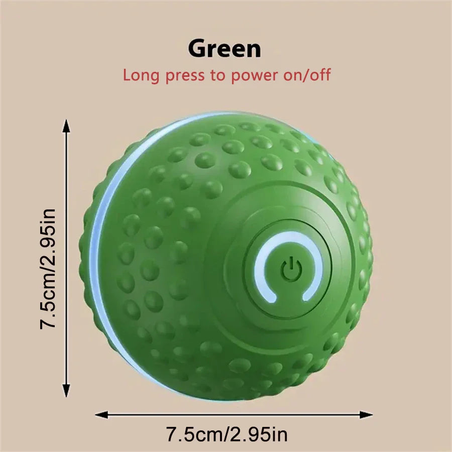 Smart Interactive Dog Toy Ball – USB Rechargeable Automatic Rolling & Bouncing Chew Toy for Puppies to Large Dogs