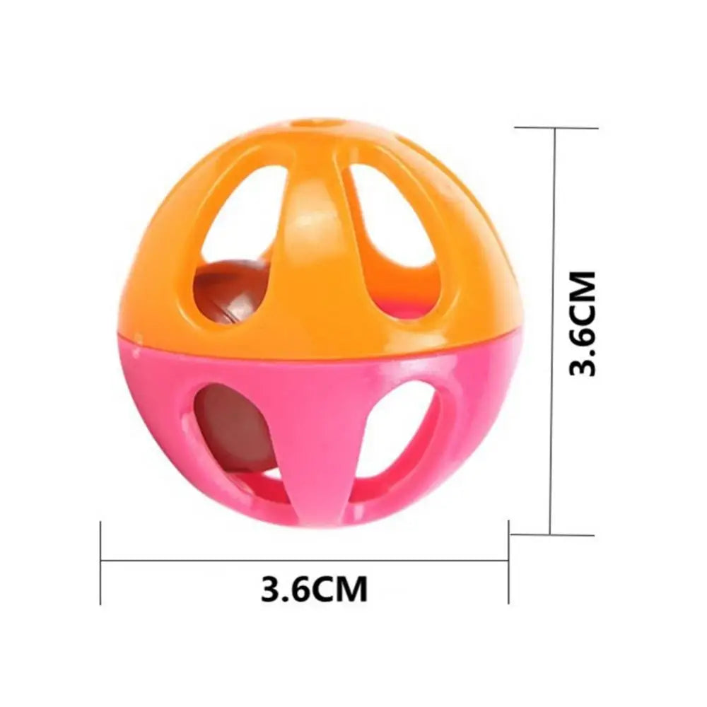 10Pcs Cat Toy Set – Hollow Plastic Bell Balls & Feather Teaser Interactive Exercise Toys for Kittens and Cats