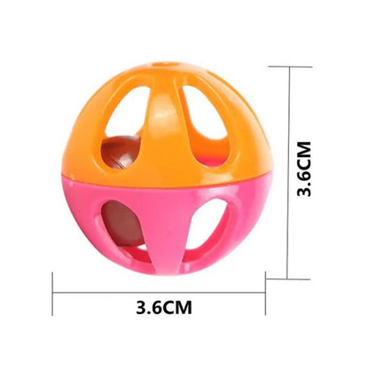 10Pcs Cat Toy Set – Hollow Plastic Bell Balls & Feather Teaser Interactive Exercise Toys for Kittens and Cats