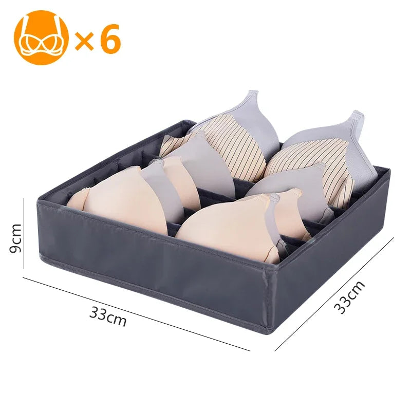 Underwear & Clothing Organizer Storage Box – Sports Bra, Socks & Panties Drawer Divider for Wardrobe & Cabinet Organization
