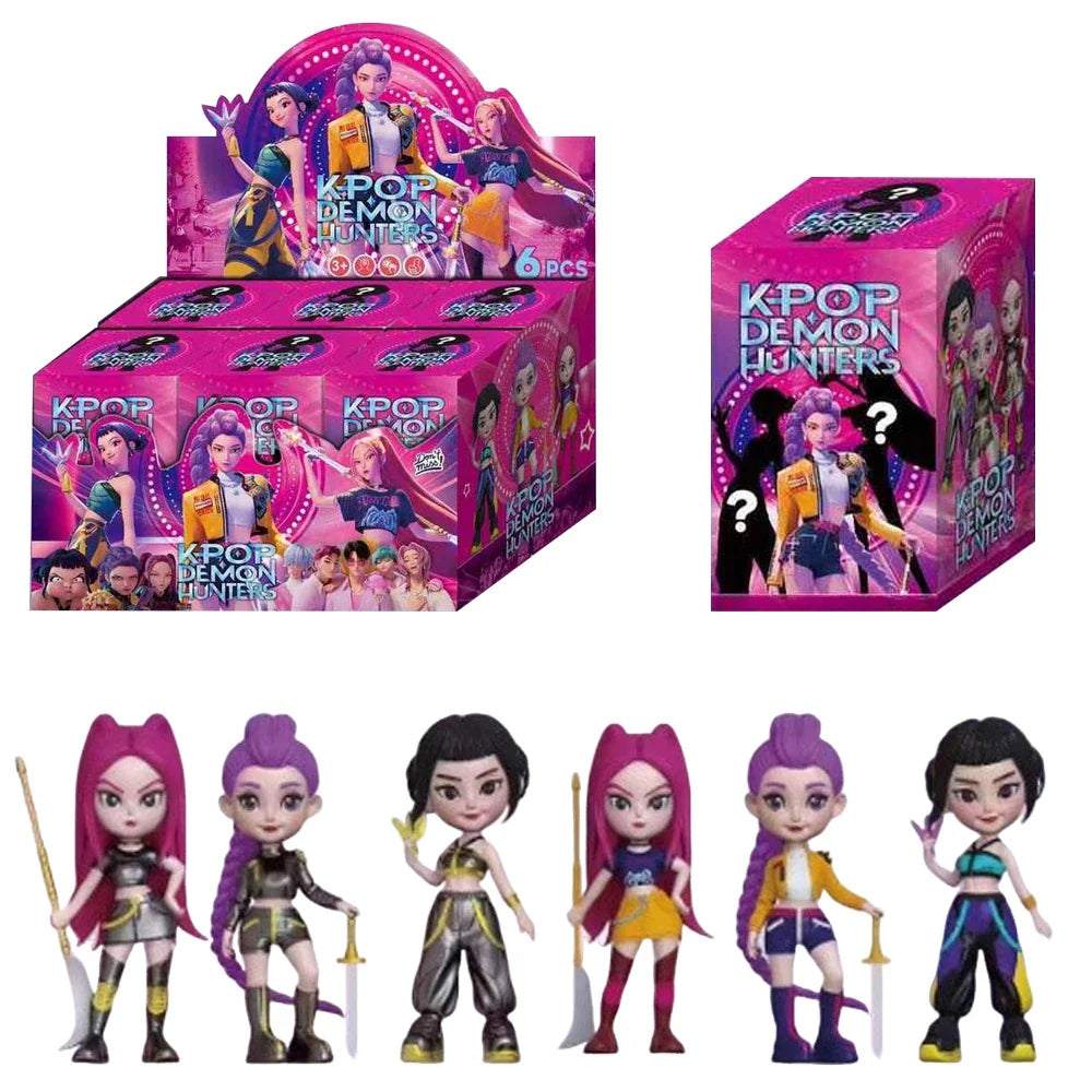 2025 KPop Devil Hunter Blind Box Vinyl Toy — Rumi Mira Zoi Anime Character Collectible Doll & Birthday Gift