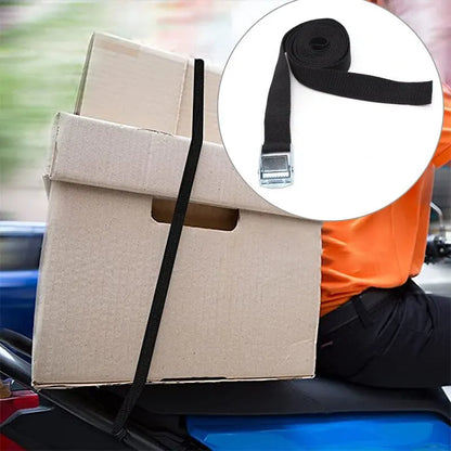 25MM x 2M Zinc Alloy Cargo Straps - Heavy-Duty Pressure Buckle Tensioner for Luggage and Pallet Securing