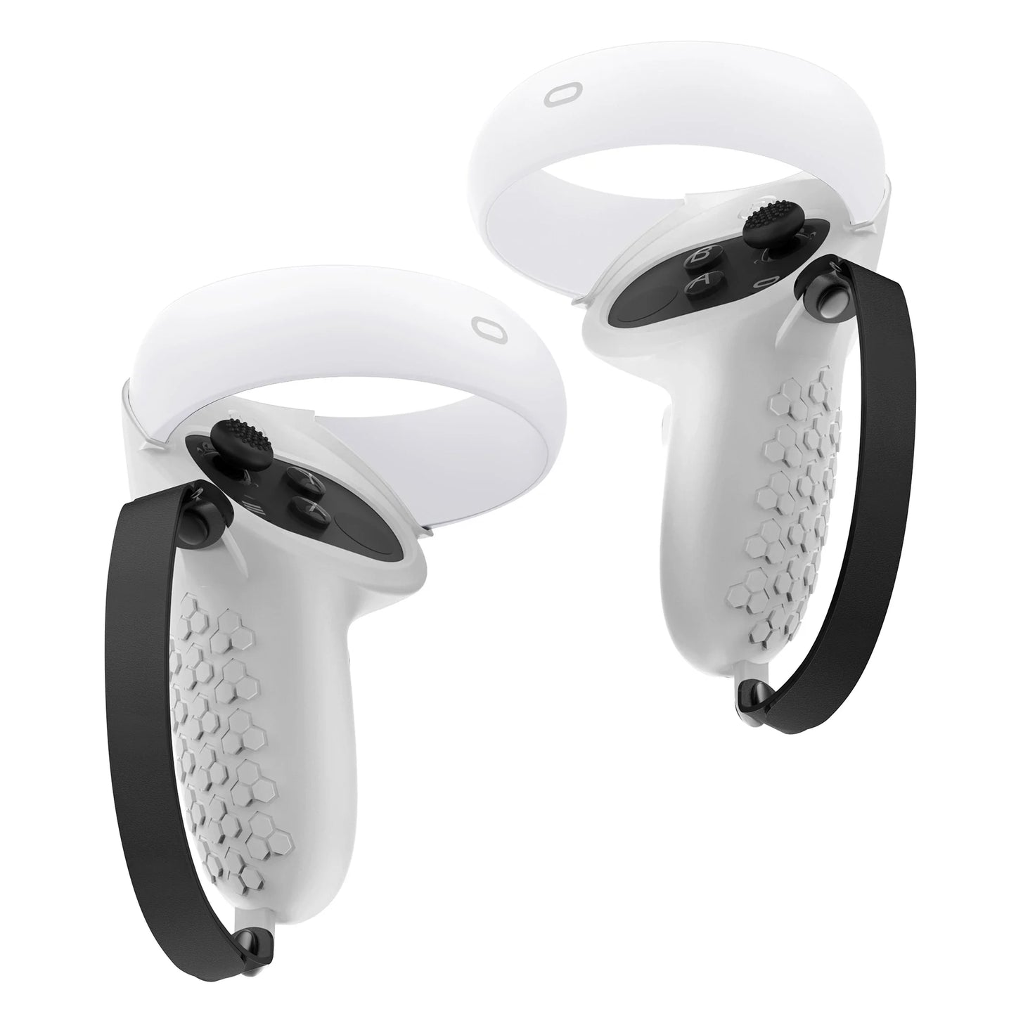 HUNDAI Oculus Quest 2 Silicone Controller Cover — Protective VR Touch Grip with Knuckle Strap