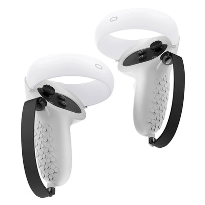HUNDAI Oculus Quest 2 Silicone Controller Cover — Protective VR Touch Grip with Knuckle Strap