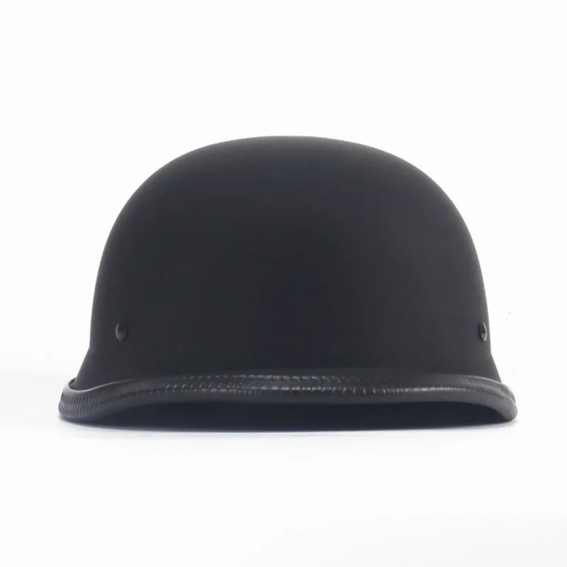 Vintage Motorcycle Cruiser Helmet – Retro Open Face Half Helmet, Germany Safety Helmet for Scooter & Motorcycle