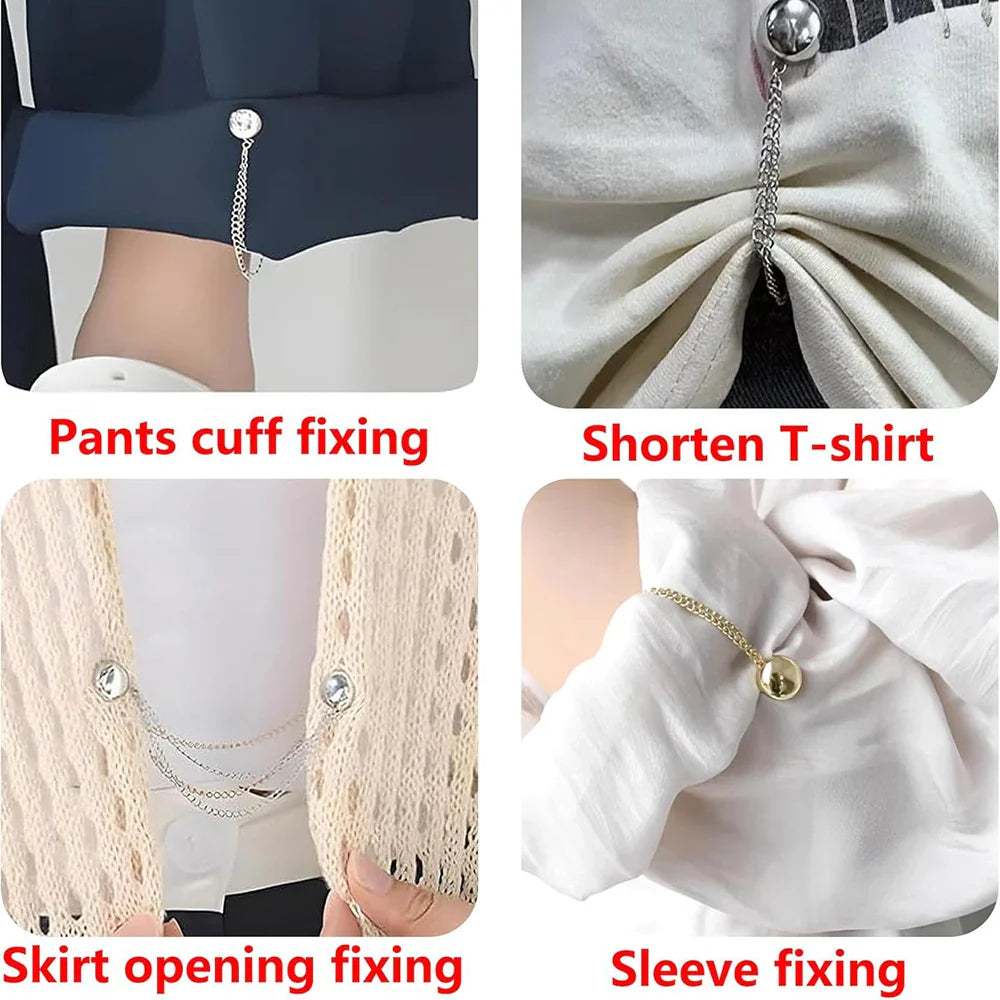 4PCS Multi-Function Magnetic Clothing Clips – Pinless Brooch Clips for Women’s Clothes & Cardigans