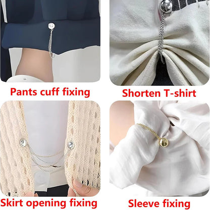4PCS Multi-Function Magnetic Clothing Clips – Pinless Brooch Clips for Women’s Clothes & Cardigans