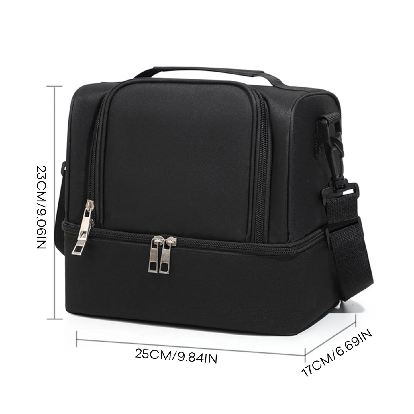 Large Capacity Insulated Lunch Bag – Aluminum Foil Thermal Food Tote for Office, School, Picnic & Travel