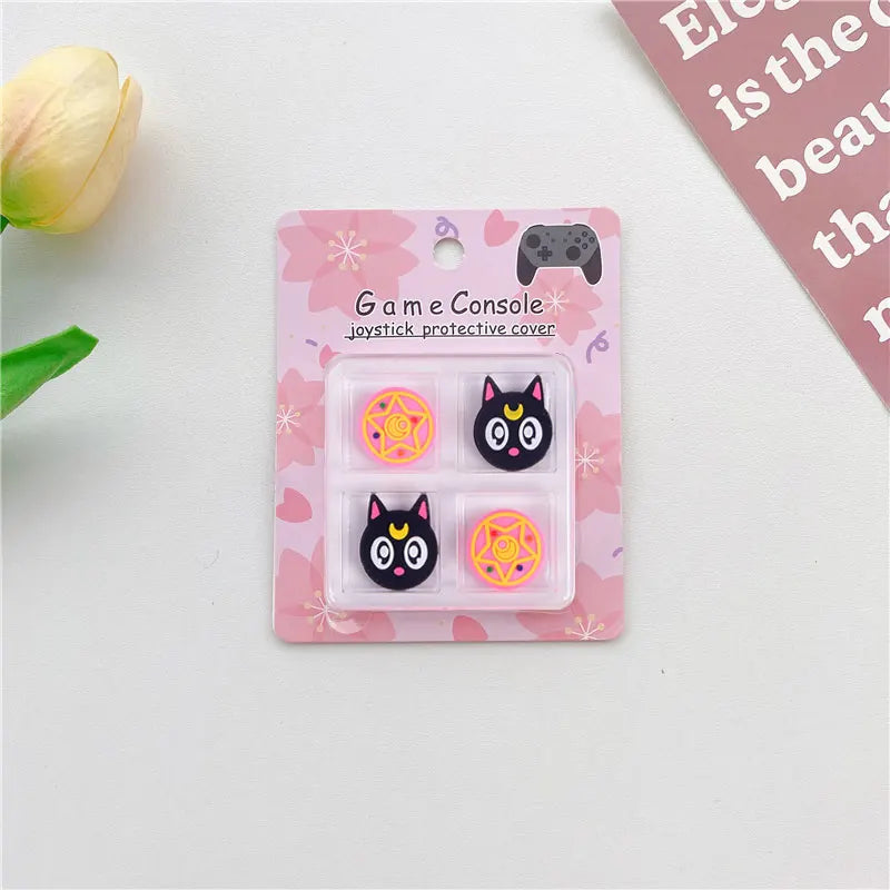 Thumb Stick Grip Caps for PS5, PS4, PS3, Xbox & Switch Pro Controllers – Soft Silicone Joystick Protector Covers