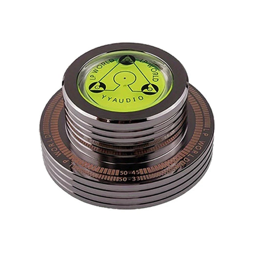 YYAUDIO Premium LP Record Stabilizer — Alloy Steel Turntable Weight, 50Hz Compatible for Enhanced Vinyl Listening