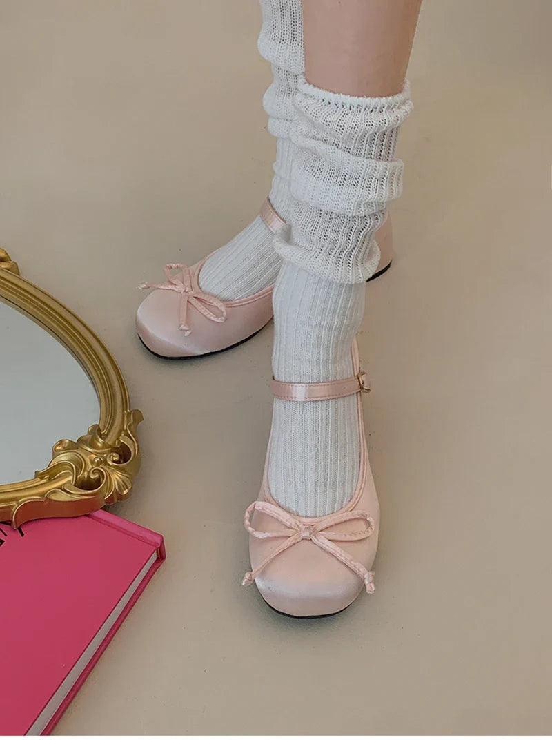 2025 Spring Autumn Mary Jane Shoes — Elegant Mid Heel Round Toe Pumps for Women