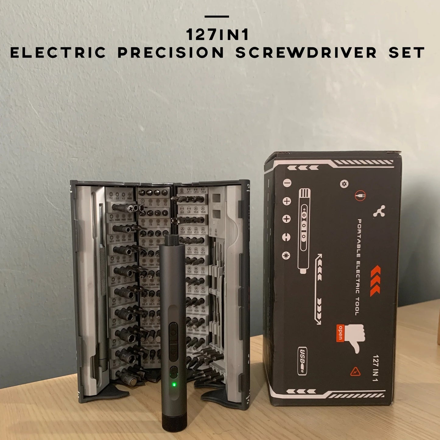 138-in-1 Mini Electric Screwdriver Set – Precision Magnetic Bits & Durable Alloy Tool Kit for PC, iPhone & DIY Repairs