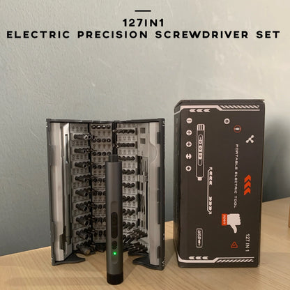 138-in-1 Mini Electric Screwdriver Set – Precision Magnetic Bits & Durable Alloy Tool Kit for PC, iPhone & DIY Repairs