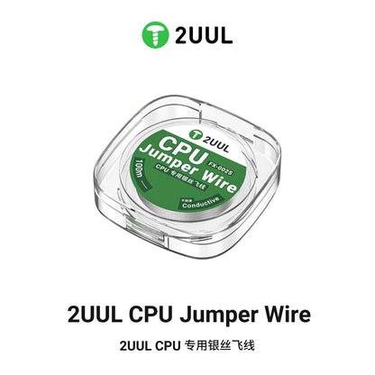 2UUL FX-002S CPU Silver Wire – 100m High-Conductivity Flying Line for Mobile Phone Repair and CPU Point Connections