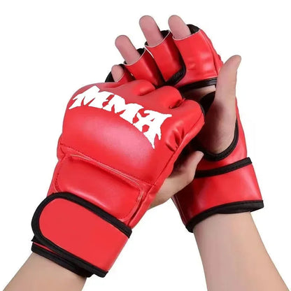 2024 Adult Professional Boxing Gloves - Combat Sandbag Training, Sanda, Muay Thai, MMA, Kickboxing Half Finger Gloves
