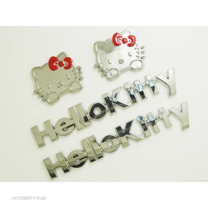 Sanrio 3D Hello Kitty Car Stickers – Kawaii Anime Auto & Motorcycle Scratch Cover Decor, Cute Gift Accessory