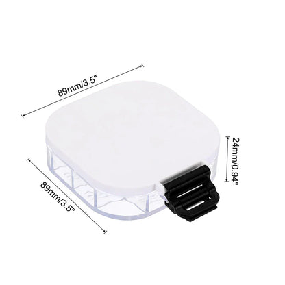 16-Well Transparent Paint Storage Box — Airtight Moisture-Proof Container & Foldable Painting Palette