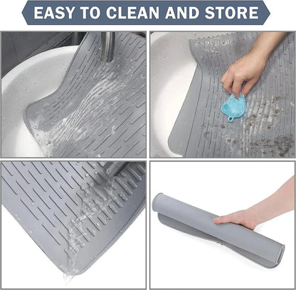Large Silicone Stove Mat | Multifunctional Induction Stove Top Cover & Kitchen Drain Protector