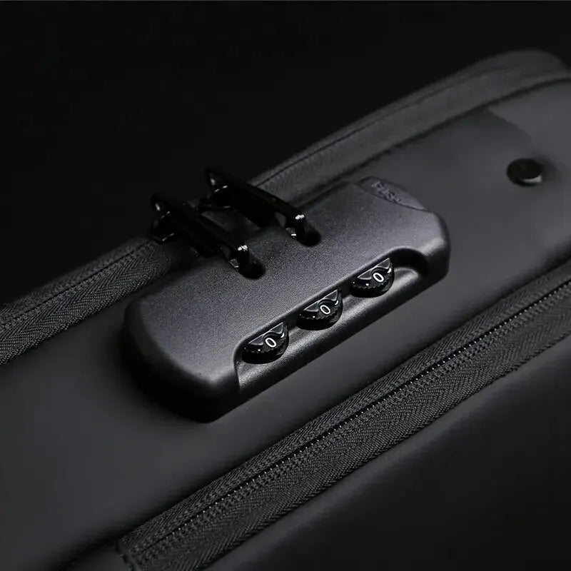 Men's Multifunction Shoulder Bag – Anti-Theft, USB Messenger Pack, Crossbody Travel Sling Chest Bag
