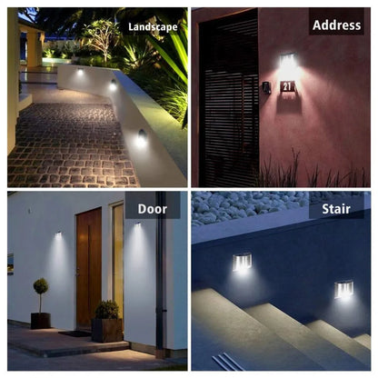 Solar Fence & Wall Garden Light – Waterproof Outdoor Solar Deck Light for Patio, Yard & Landscape Decoration