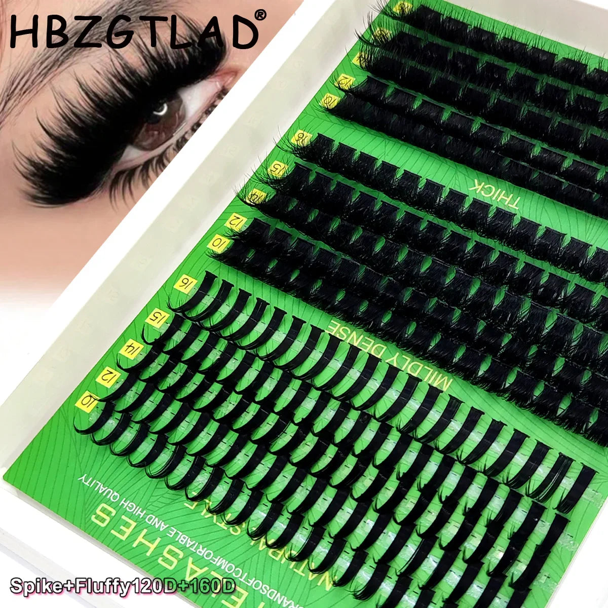 Fluffy Mink Eyelash Extensions - Handmade 5D to 200D Natural Curl Lash Clusters for Beauty Makeup Style