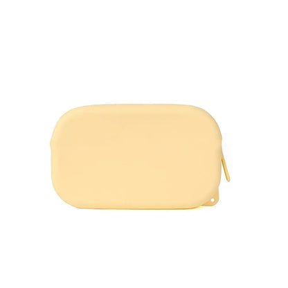 Silicone Cosmetic & Organizer Bag — Vintage Waterproof Zipper Pouch for Earphones, Coins, Travel, Women & Girls