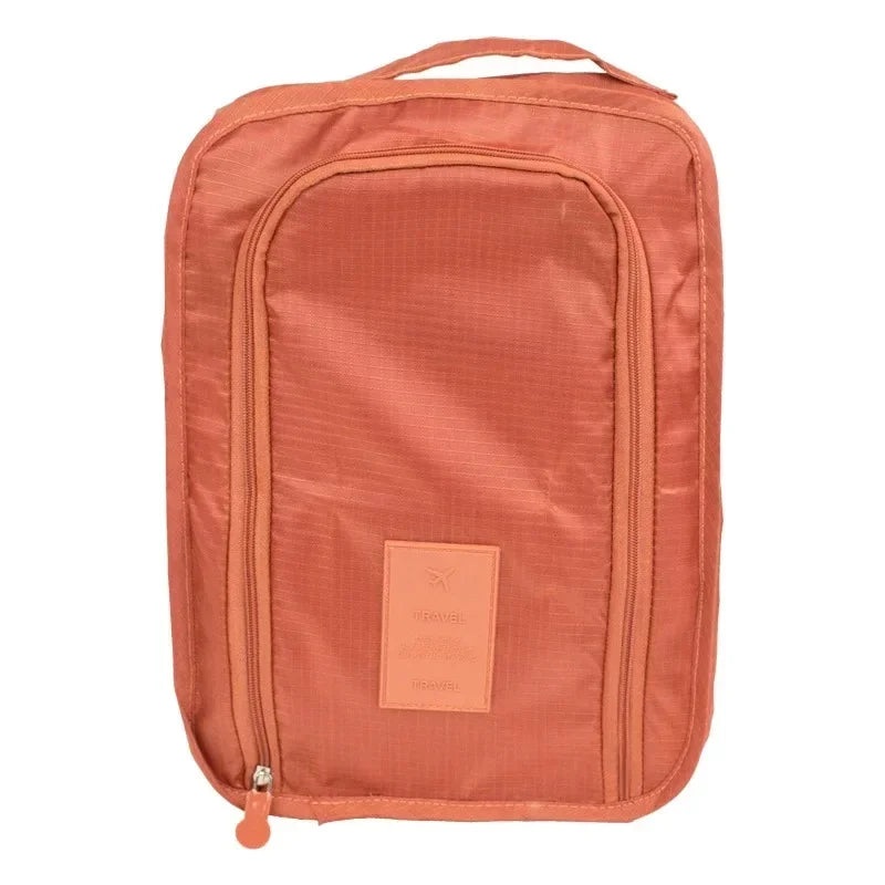 Breathable Sneaker Travel Bag - Waterproof Foldable Shoe Organizer with Separate Pocket for Home and Travel Storage