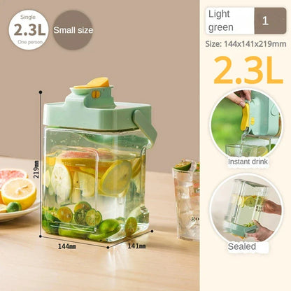 3.5L Refrigerator Water Kettle – Large Iced Beverage Dispenser with Faucet for Fruit Tea & Cold Drinks