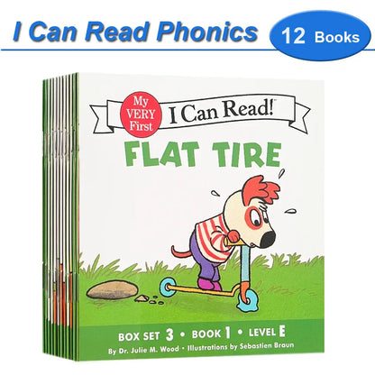 I Can Read Phonics Book Set – 12 Beginner Picture Books for Kids, Early English Reading & Montessori Learning Stories