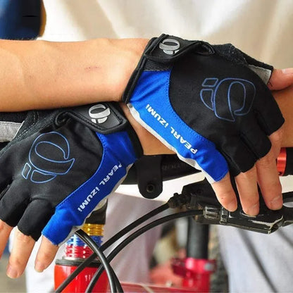 Bicycle Gel Half Finger Gloves - Anti-Slip, Sweat-Proof, Shockproof for Mountain & Road Bikes - Portable Armguard Gloves